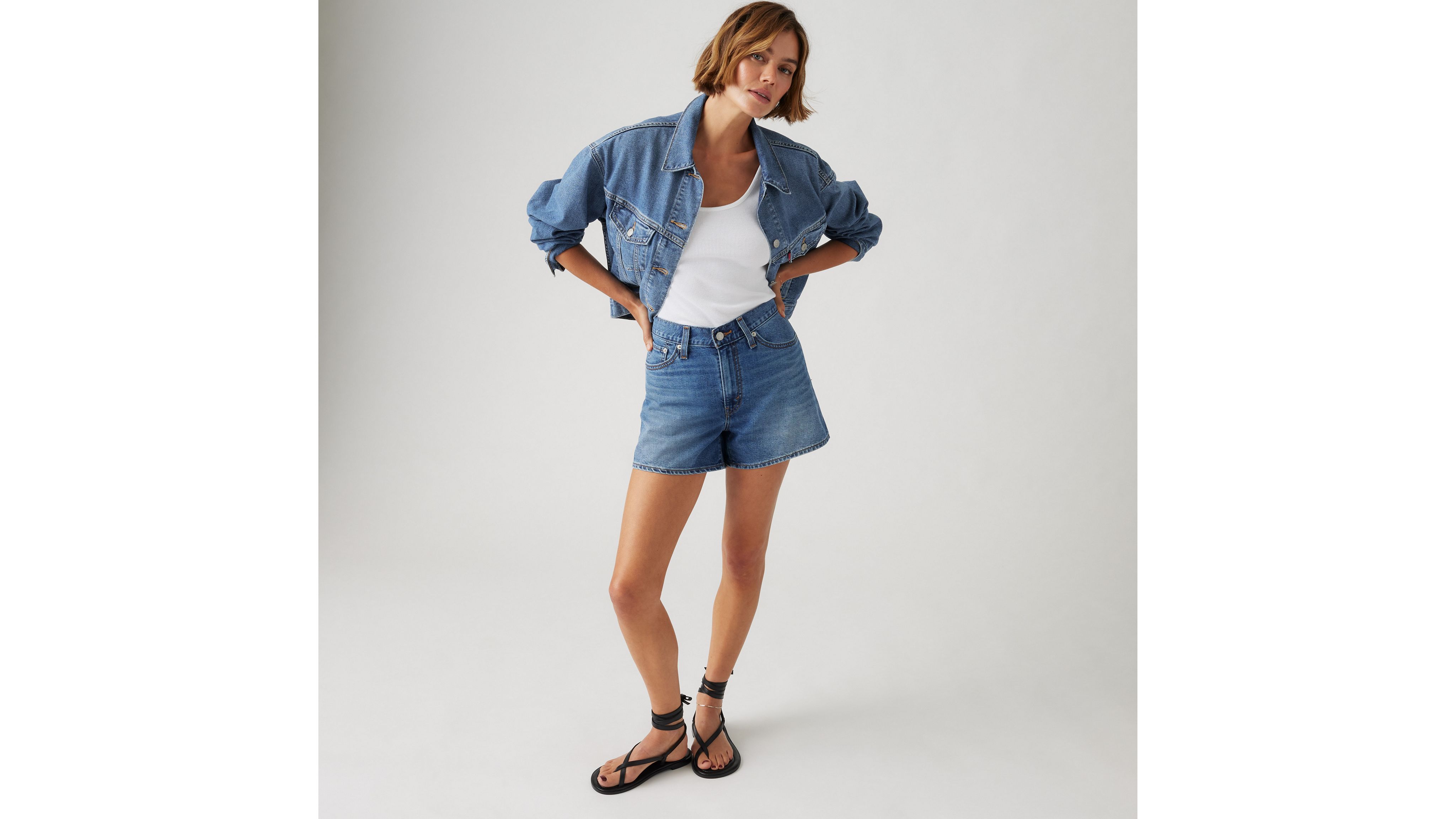 80 S Mom Shorts Blue Levi S No - Premium Gradient Photo Gallery - 4K