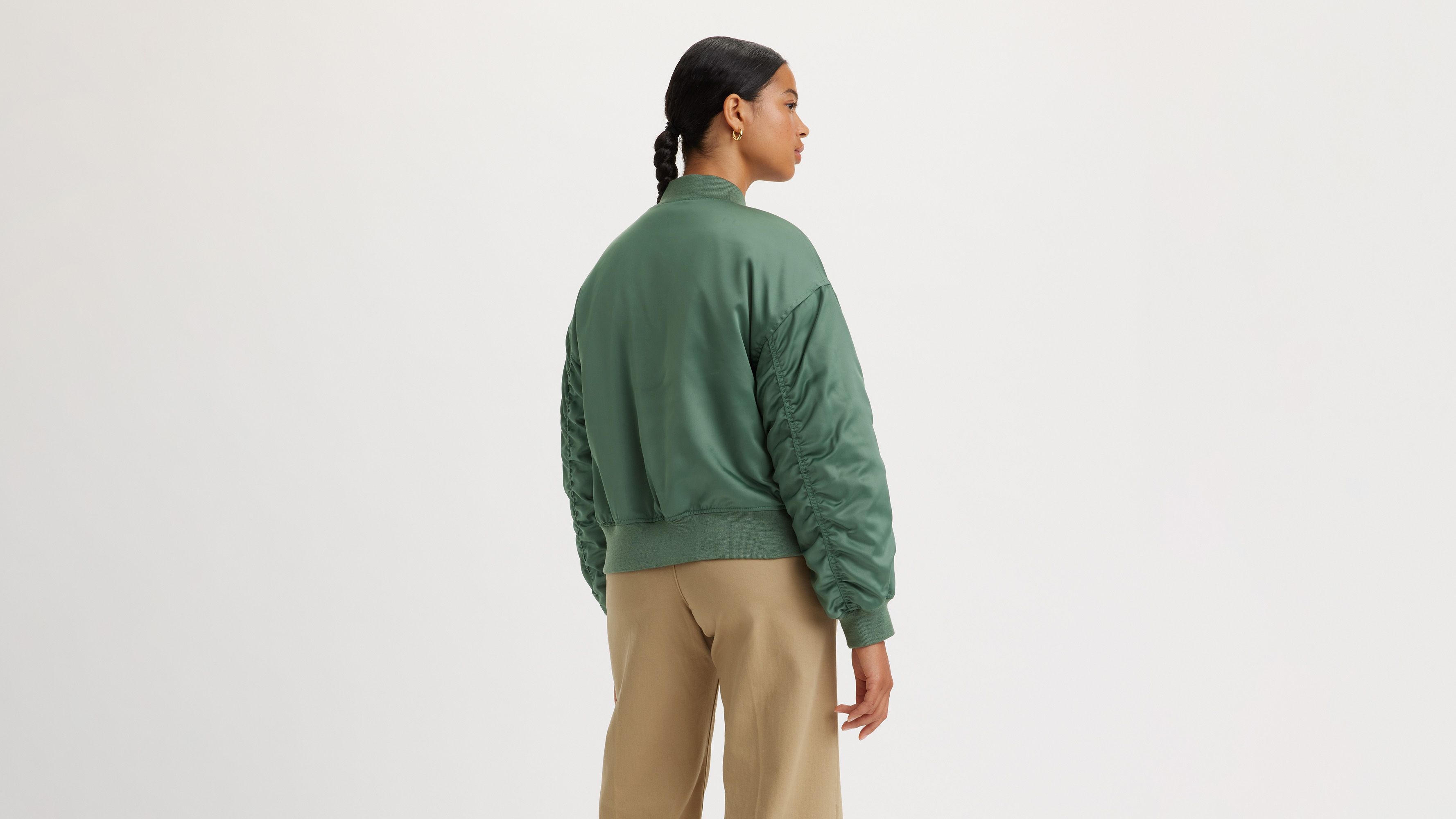 Andy Tech Jacket Green Levi S Kz - High Quality Dark Pattern - Full HD