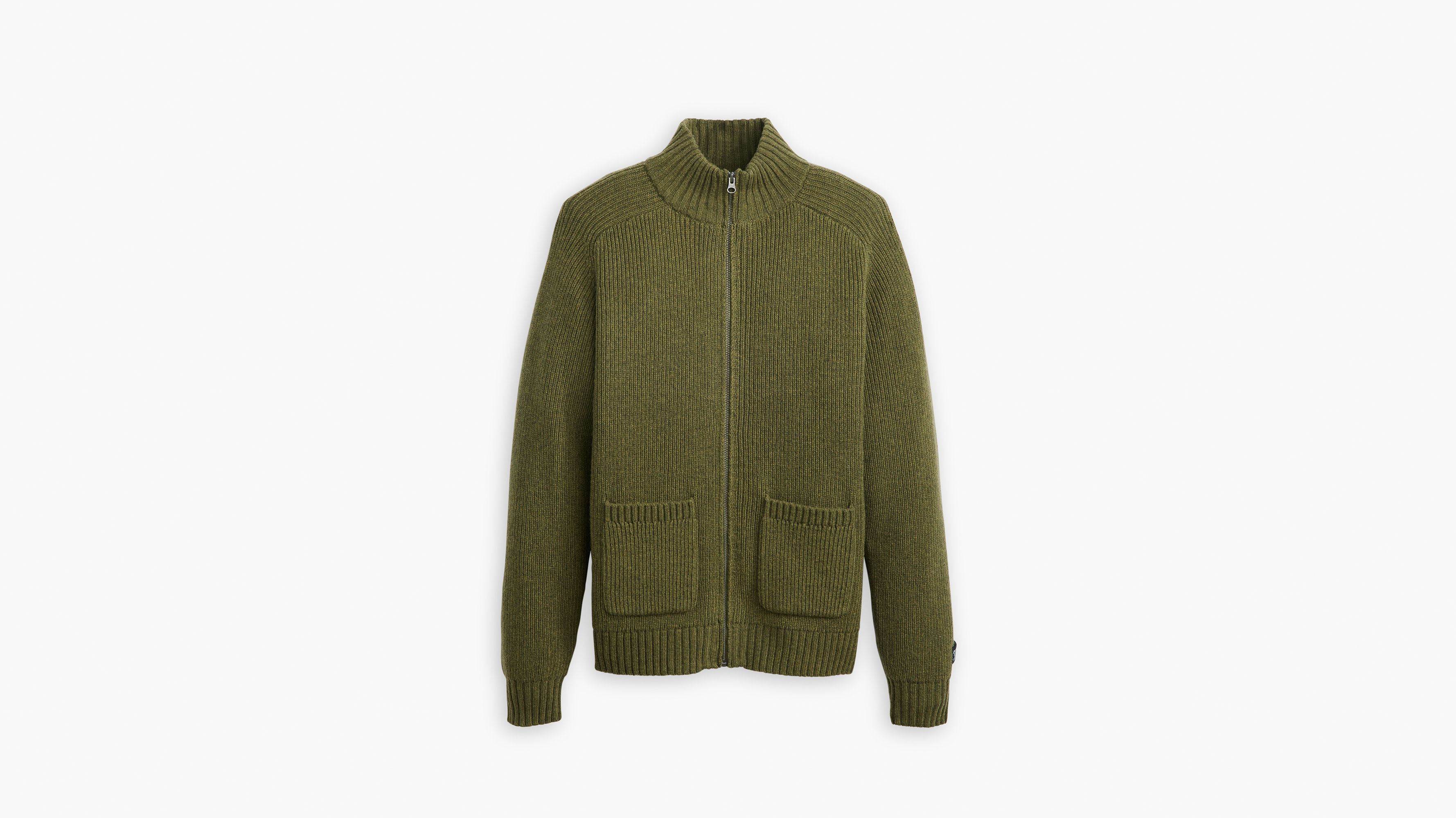 Maglione Con Zip Verde Levi S It