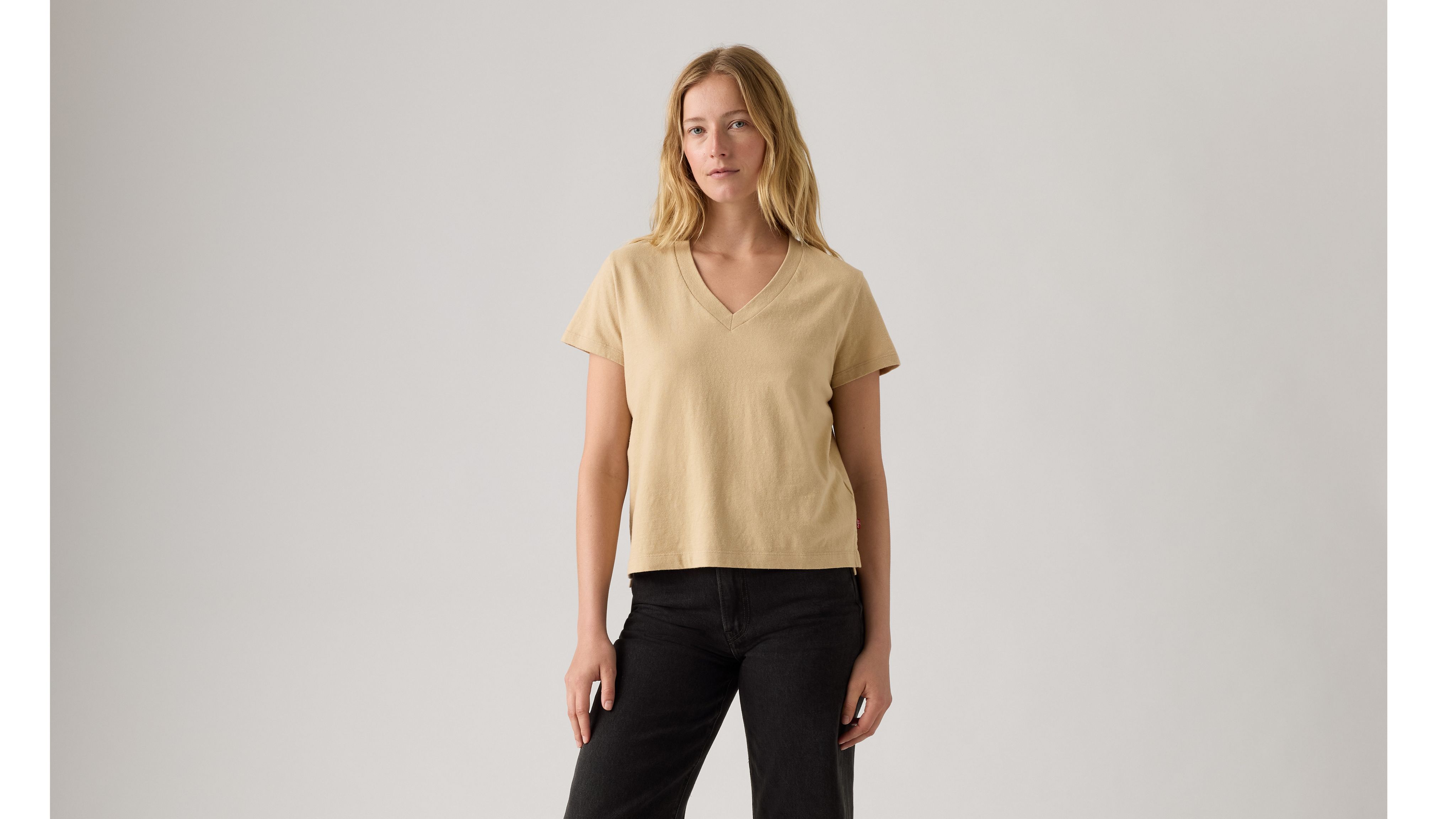 Boxy V Neck Tee - Landscape Picture Collection - 4K Quality