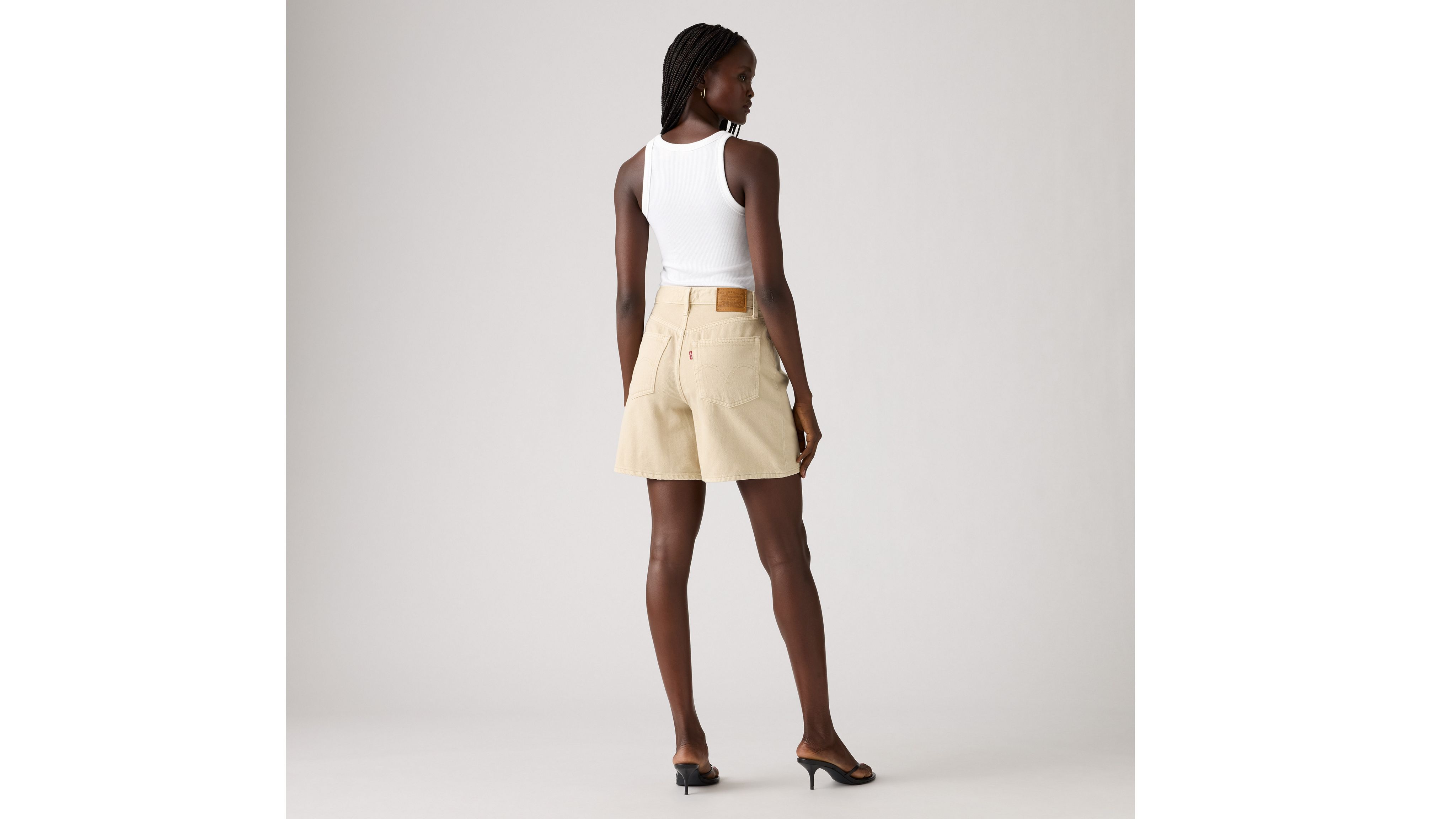 High Baggy Lightweight Shorts Beige Levi S Cy