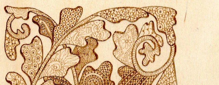 Pyrography Doodles by Lora Irish