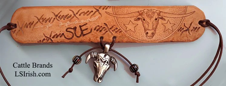 Leather Burning Wrist Bracelets