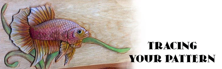 how to trace your pattern to the wood