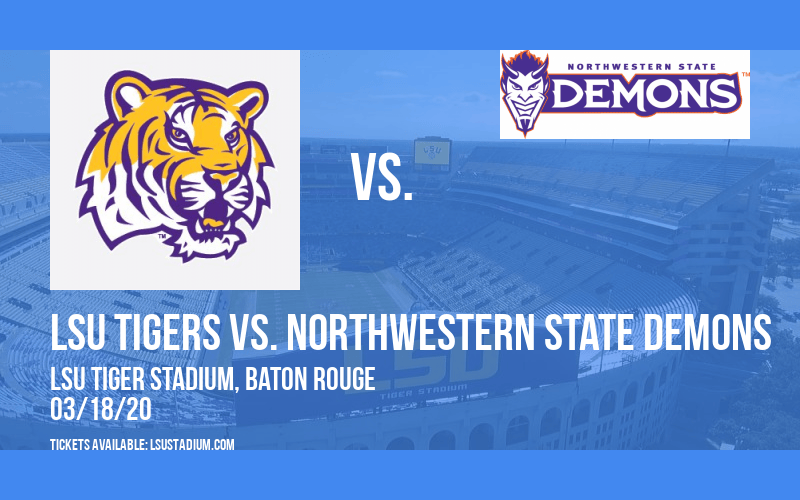 Lsu tigers vs. northwestern state demons tickets