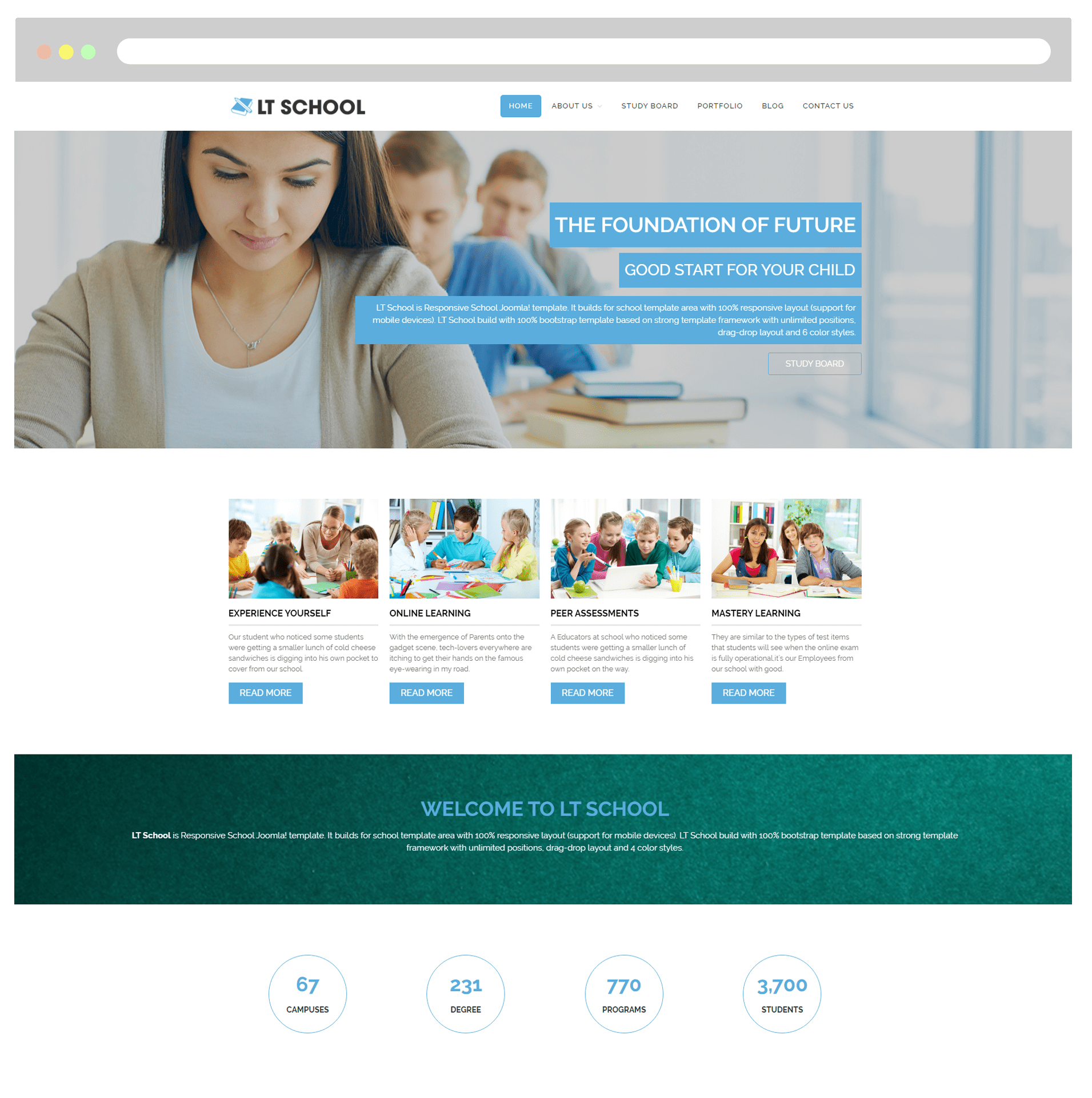 Paid and free courses, education kids . LT School Onepage - Free Responsive College / University Onepage Wordpress theme - LTHEME