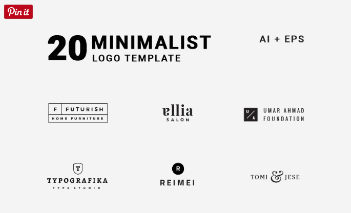 Set Of 20 Minimal Free Vector Logo Templates Ltheme