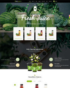 Ws Juice Best Free Smoothie Website Template