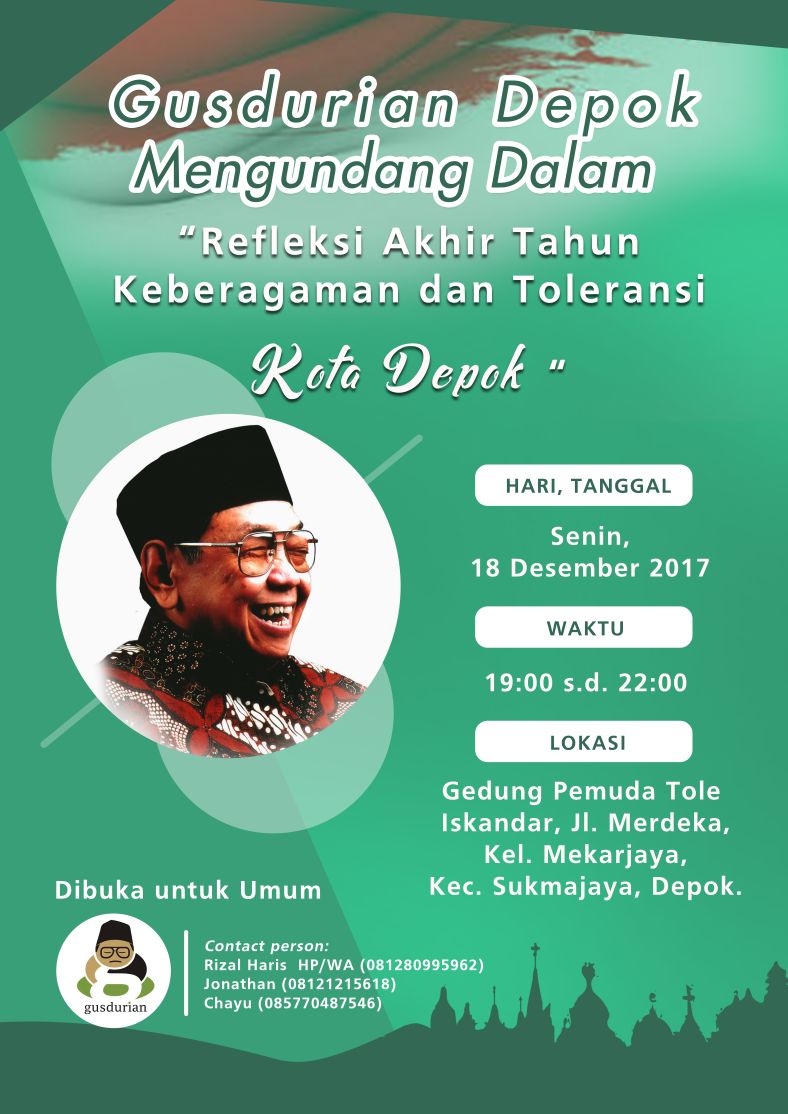 Refleksi Akhir Tahun Keberagaman dan Toleransi Kota Depok Lembaga