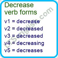 Decrease Verb Forms Past Tense Past Participle V1v2v3 - Best Sunset Wallpapers in Ultra HD