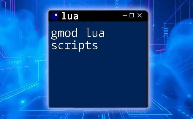 Mastering GMod Lua: A Quick Guide For Beginners