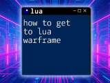What Does Lua Mean Unlocking Its Core Concepts