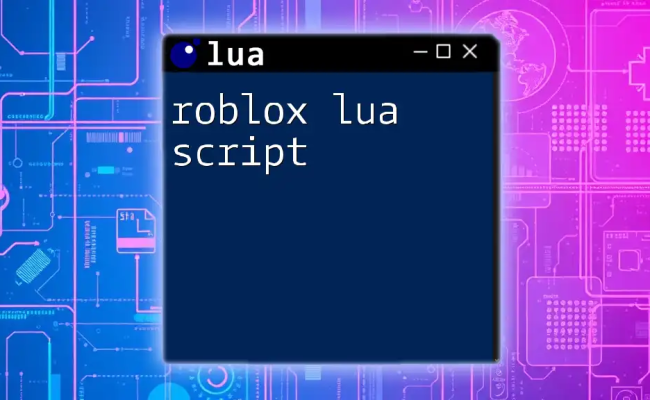 Explore The Roblox Lua Book: Your Quick-Learn Guide