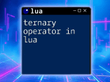 Ternary Operator In Lua A Quick Guide To Concise Coding