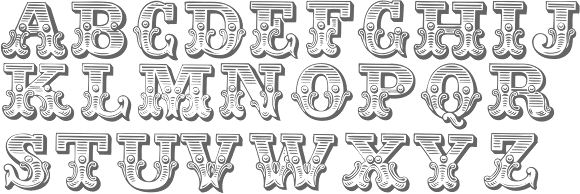 myfonts circus fonts
