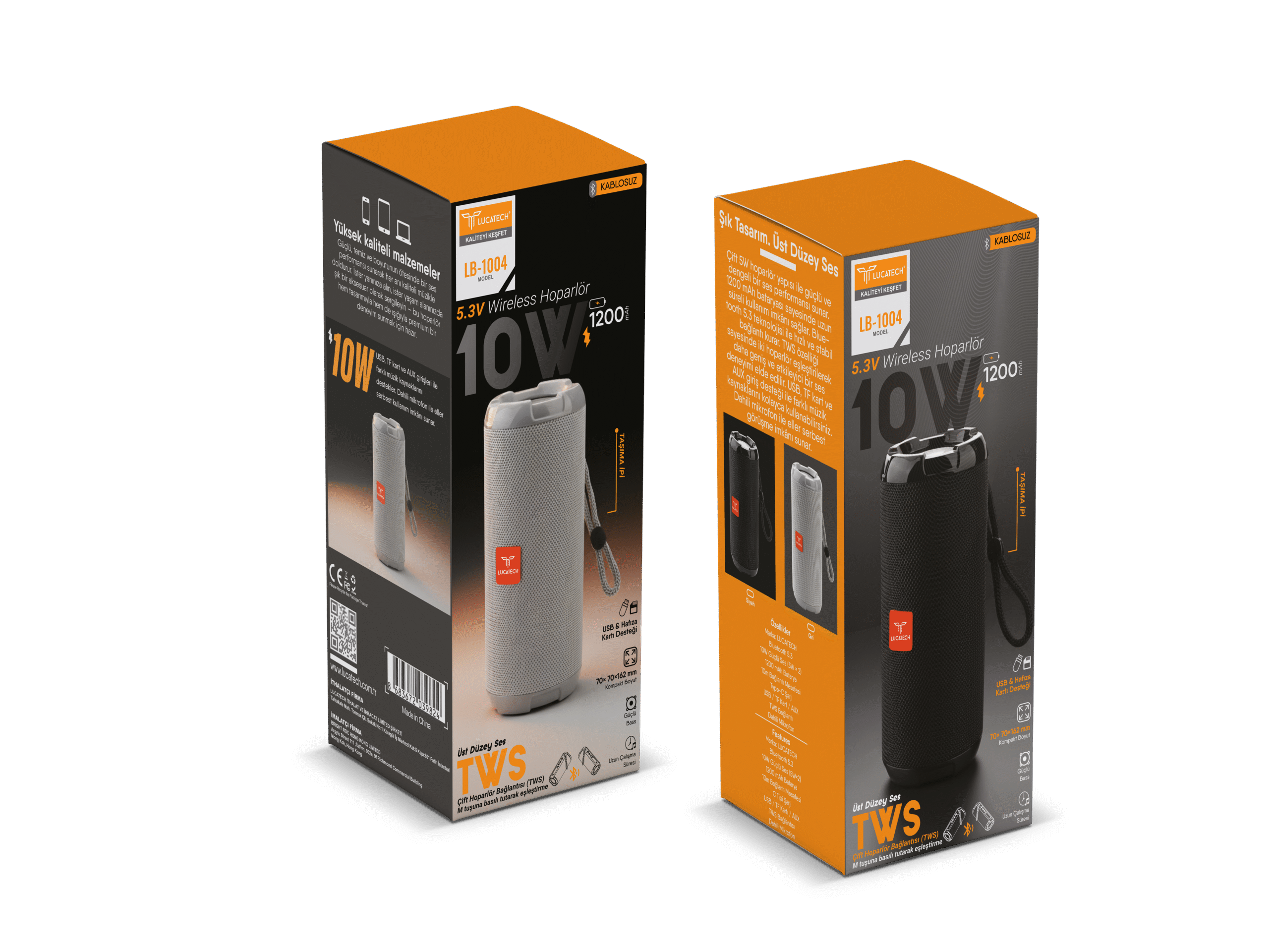 Lucatech LB-1004 10W 1200 MAH Taşınabilir Wireless Hoparlör