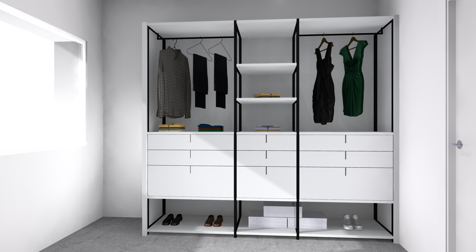 LAMINATE | Wardrobe cabinets by Porcelanosa-Gamadecor