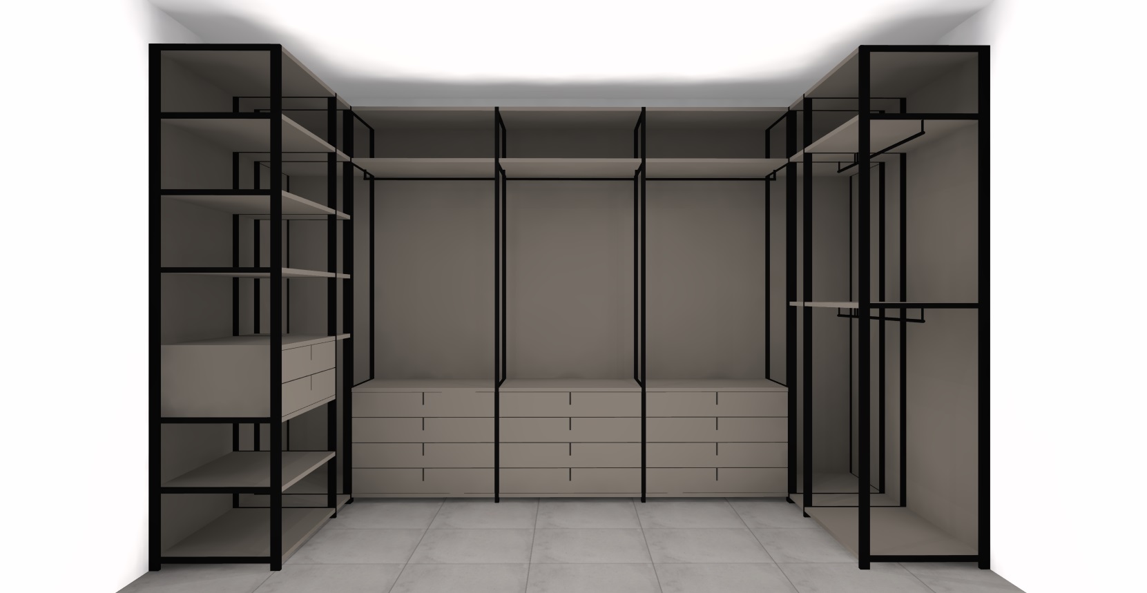 MATT LACQUER | Wardrobe cabinets by Porcelanosa-Gamadecor