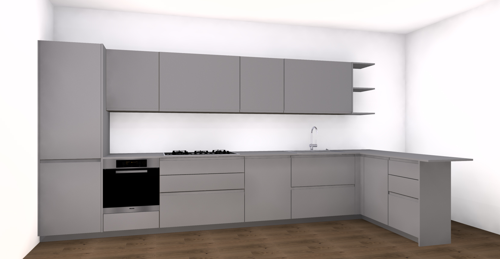 HIGH PRESSURE LAMINATE | Kitchen cabinets by Porcelanosa-Gamadecor