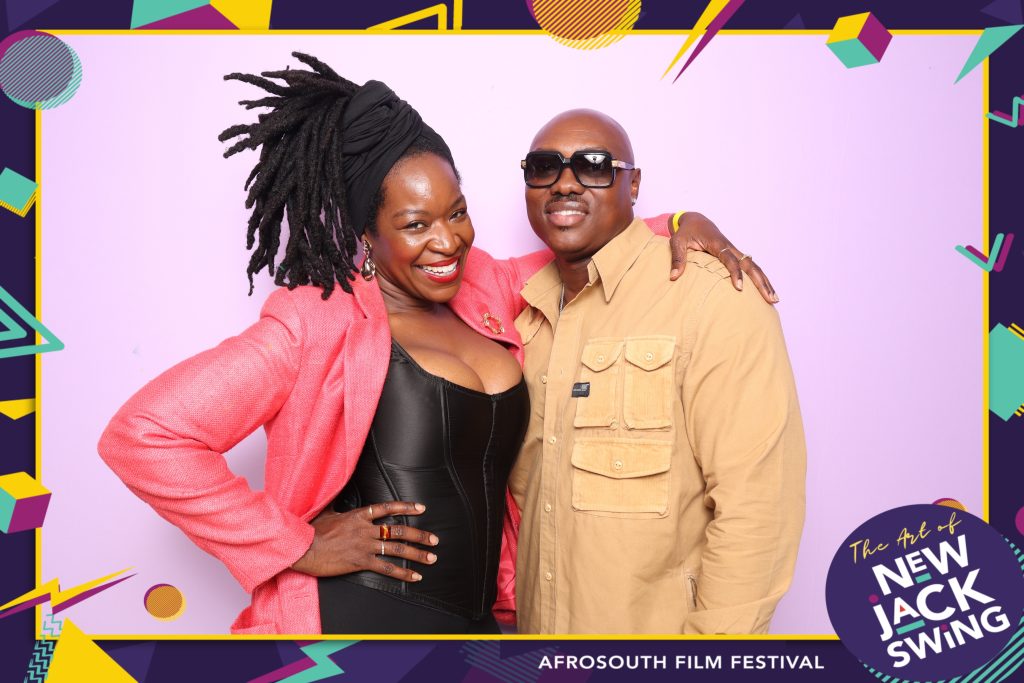 Photo booth capture from The Art of New Jack Swing party, presented by AfroSouth Film Festival