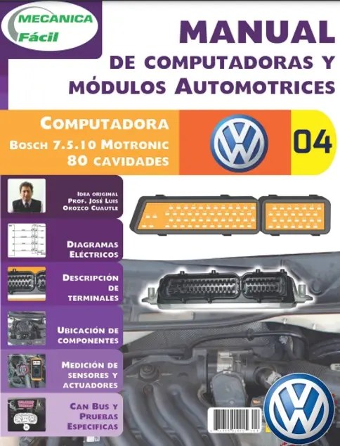 Manual Computadora BOSCH 7.5.10 Motronic Ecu 80 pines
