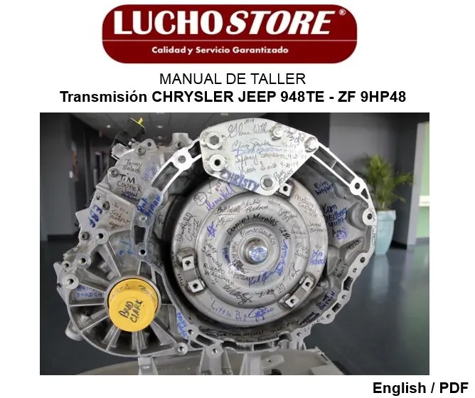 Manual de Taller Transmisión Chrysler 948TE - ZF 9HP48 Jeep Fiat Toro Reparación
