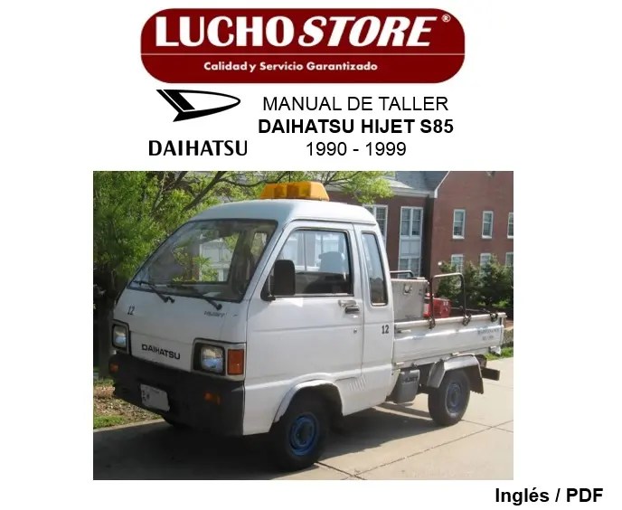 Manual de Taller Daihatsu Hijet S85 1990 - 1999 Reparación Diagramas