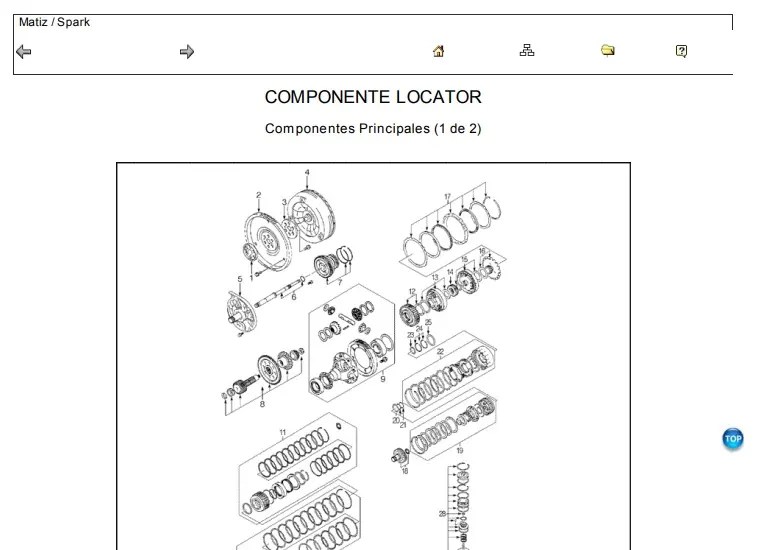 Manual de Taller Transmisión JF405E Jatco Caja Automática Spark Matiz