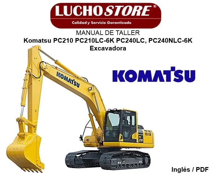 Manual de Taller Komatsu Excavadora PC210 PC210LC-6K PC240LC, PC240NLC-6K