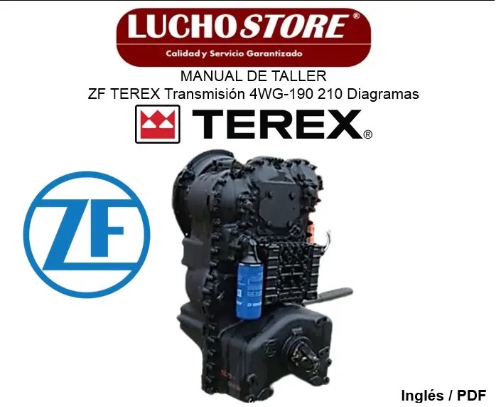 Manual de Taller Transmisión ZF 4WG-190 210 Terex Diagramas