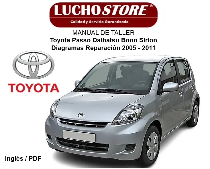 Manual de Taller Toyota Passo Daihatsu Boon Sirion Diagramas Reparación 2005 - 2011