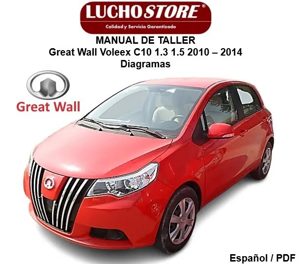 Manual de Taller Great Wall Voleex C10 1.3 1.5 2010 - 2014 Diagramas
