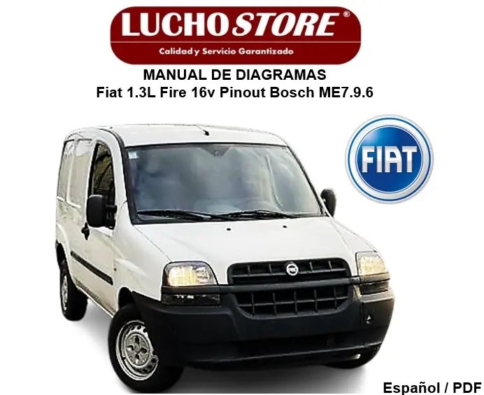 Manual de Diagramas Fiat 1.3L Fire 16v Pinout Bosch ME7.9.6