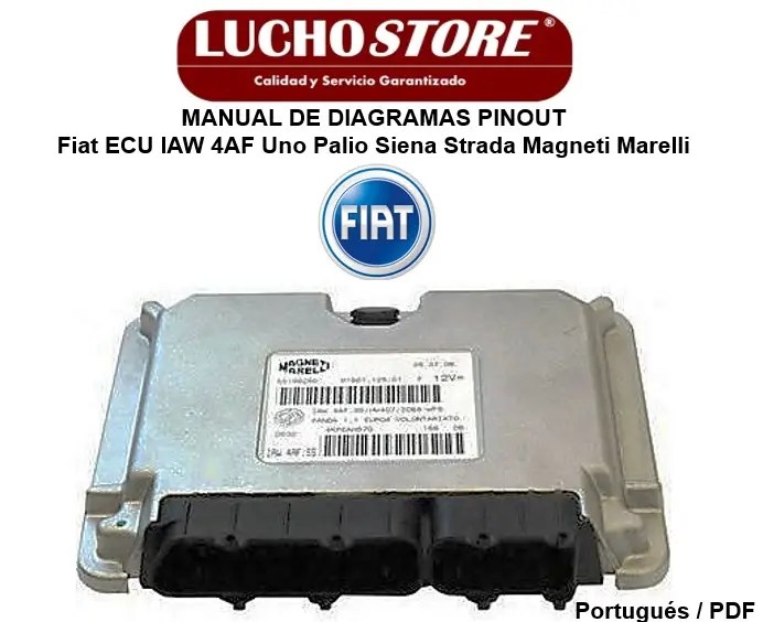 Manual Pinout Diagramas Fiat ECU IAW 4AF Uno Palio Siena Strada Magneti Marelli