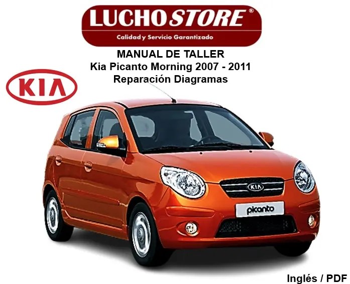 Manual de Taller Kia Picanto Morning 2007 - 2011 Reparación Diagramas