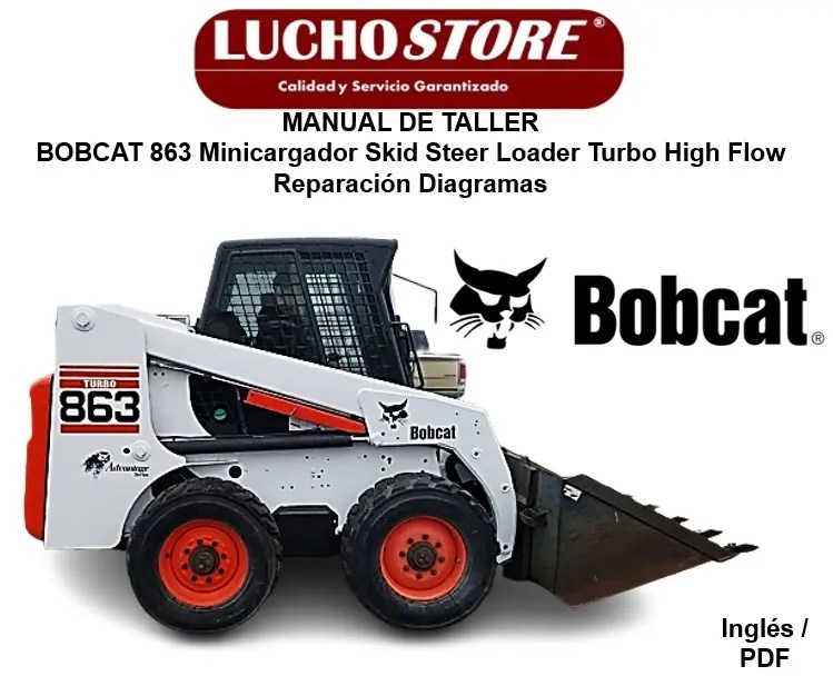 743 Bobcat Bobcat 863 Skid Steer Loader Service Manual (5144-110001 & UP Bobcat 863 Workshop Repair Manual Free