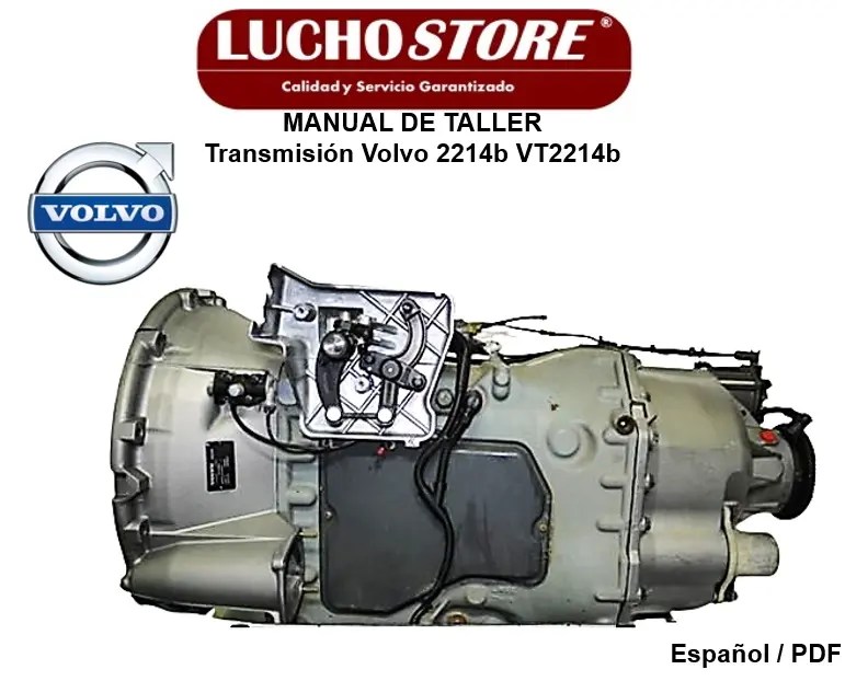 Transmisión Volvo 2214b VT2214b Manual de Taller y Reparación
