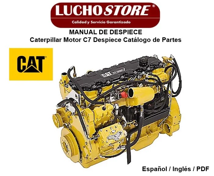 Caterpillar Motor C7 Manual de Despiece Catálogo de Partes