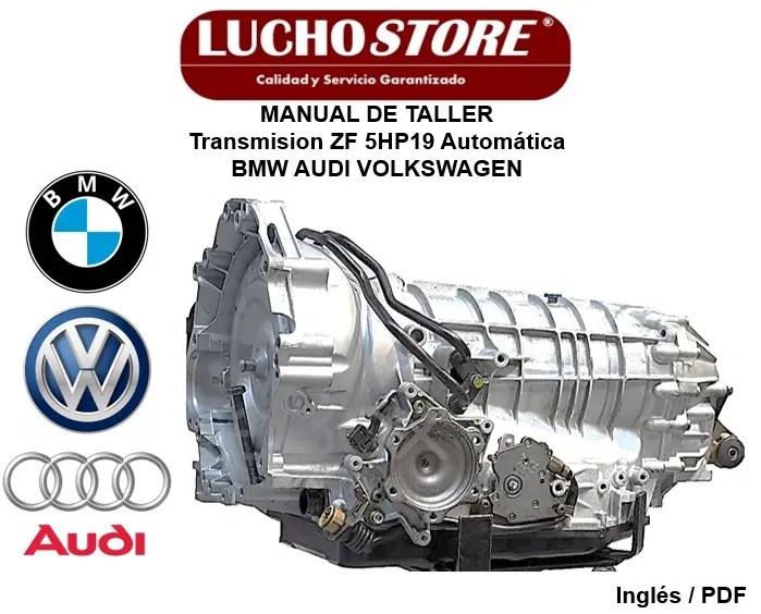 Transmision ZF 5HP19 Automática Manual de Taller y Reparación BMW AUDI VOLKSWAGEN