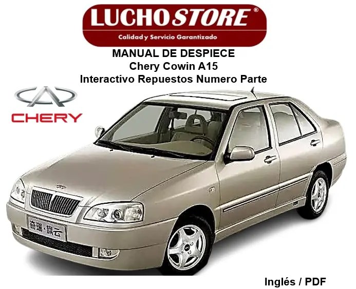 Chery Cowin A15 Manual de Despiece Interactivo Repuestos Numero Parte