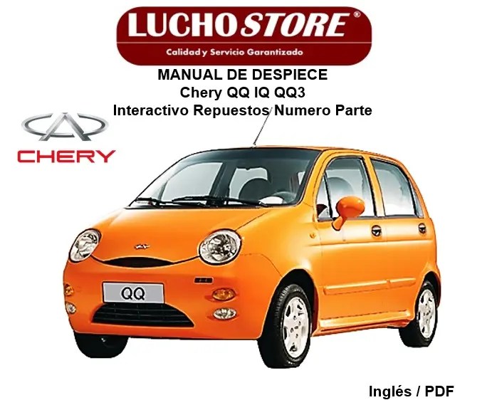 Chery QQ IQ Sweet Manual de Despiece Interactivo Repuestos Numero Parte