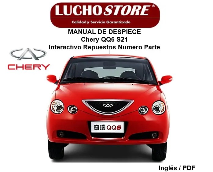 Chery QQ6 S21 Manual de Despiece Interactivo Repuestos Numero Parte