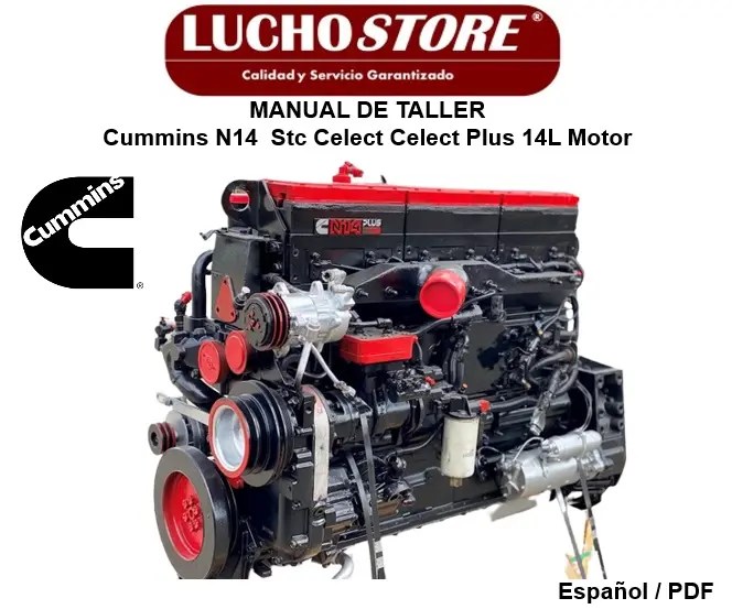 Cummins N14  Stc Celect Celect Plus 14L Motor Manual de Taller y Reparación
