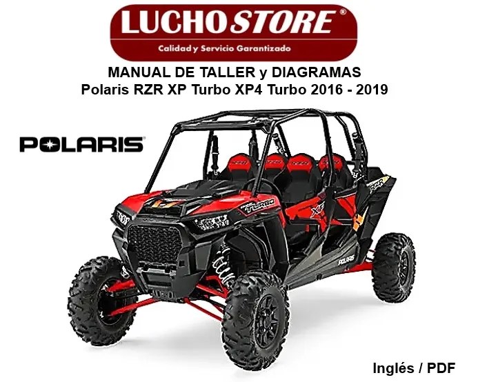 Polaris RZR XP Turbo XP4 Turbo 2016 - 2019 Manual de Taller Moto Diagramas