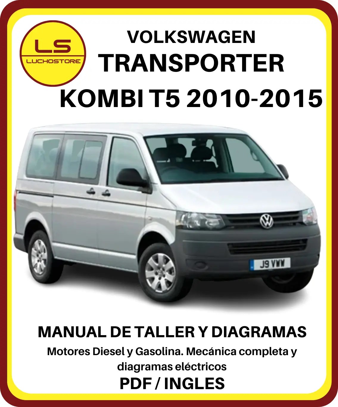 Volkswagen Kombi Transporter T5 2010 - 2015 Manual Taller Diagramas