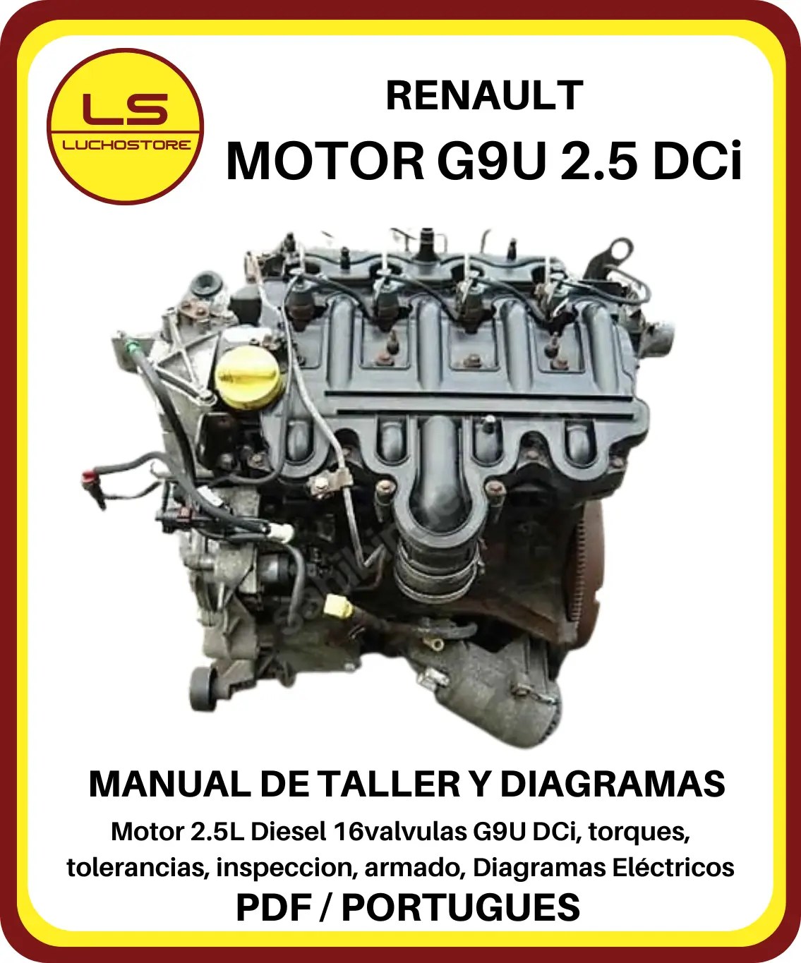 Renault Motor 2.5L 16v Diesel G9U DCi Master Manual de Taller