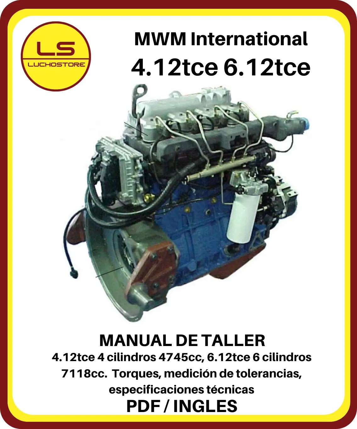 MWM Acteon 4.12tce 6.12tce International  Motores Diesel Manual de Taller