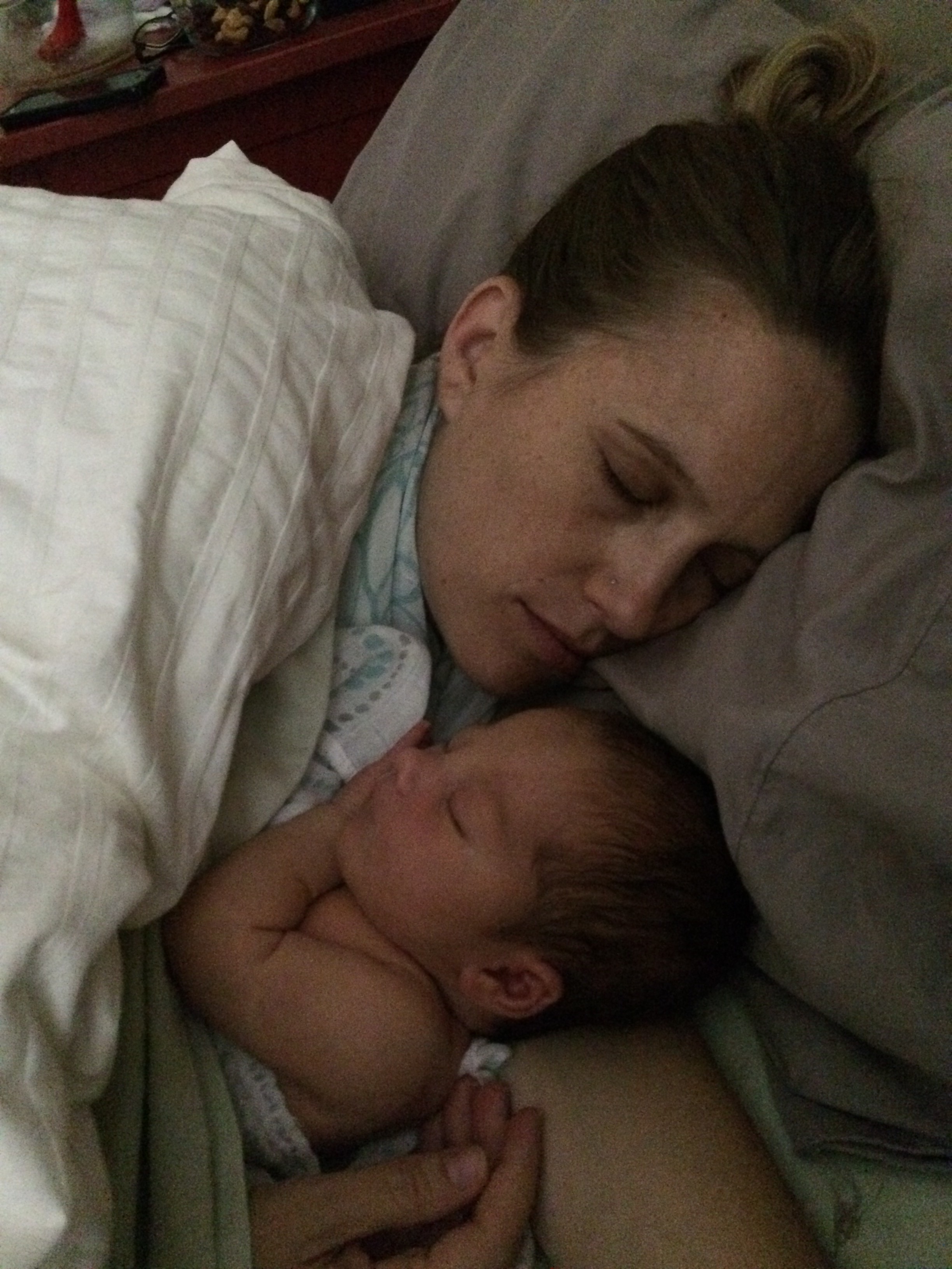 Sleeping with mama