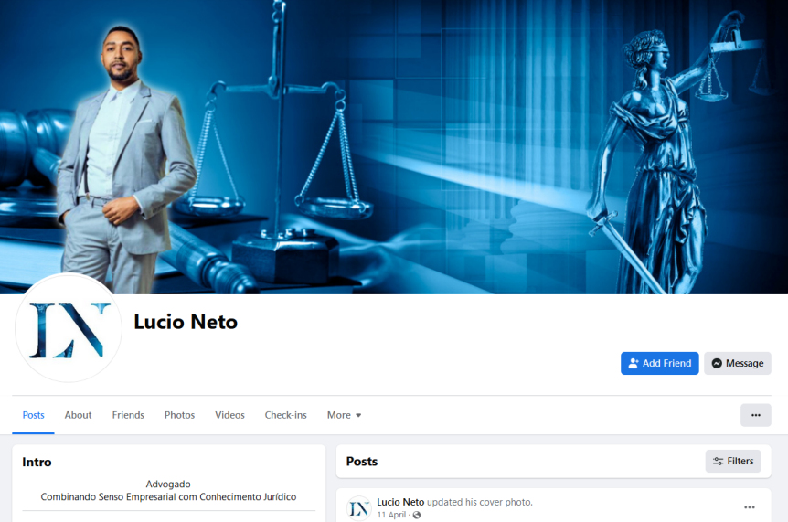 Lucio Neto at Facebook