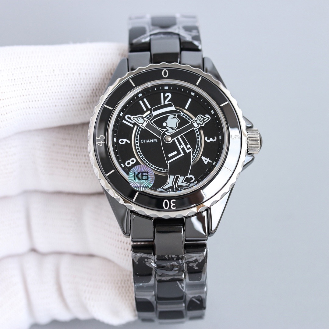 샤넬 J12 시계 블랙 오토메틱 38mm